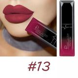 PUDAIER Waterproof Nude Matte Velvet Glossy Lip Gloss Lipstick Lip Balm Sexy Red Lip Tint 21 Colors Women Fashion Makeup Gift