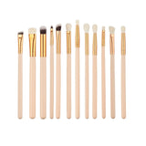 12 Pieces/Sets Pro Beauty Makeup Brushes Sets Foundation Powder Eyeshadow Eyeliner lips Blush tools Pincel Maquiagem