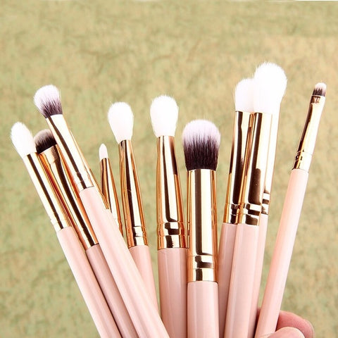 12pcs Pro Makeup Brushes Set Foundation Powder Eyeshadow Eyeliner Lip Brush Tools Highlighter Makeup Brushes Pincel Maquiagem