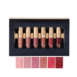 BEAUTY GLAZED 6Pcs/set  Liquid Matte Lipstick Easy To Wear Long-lasting Lip Gloss Waterproof Nude Lip Lipsticks Make up