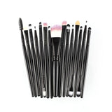 15pcs/set Makeup Brushes Sets Kit Eyelash Lip Foundation Powder Eye Shadow Brow Eyeliner Cosmetic Make Up Brush Beauty Tool