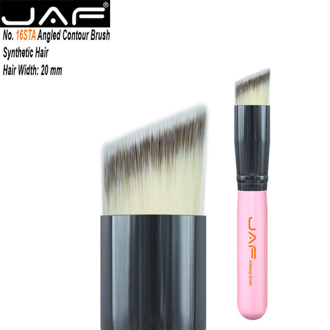 JAF Angled Multifunction Face Makeup Brush Liquid Foundation Contour Powder Make Up Slant Brush Synthetic Taklon Vegan 16STA
