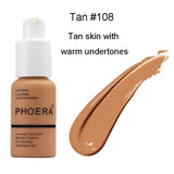 PHOERA Mineral Touch Whitening Concealer Facial Base Cream Brighten Moisturizer Face Liquid Foundation Makeup Primer TSLM1