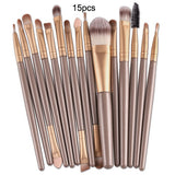 7/10/15pcs/kits Professional Nylon Makeup Brushes Set Cosmetics Foundation Brush Tools For Face Powder Eye Shadow Eyeliner Lip