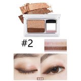 NOVO 2018 new lazy eyeshadow Korean style cosmetics Matte shimmer Eye Shadow Stamp naked palette with brush Nude makeup set