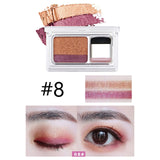 NOVO 2018 new lazy eyeshadow Korean style cosmetics Matte shimmer Eye Shadow Stamp naked palette with brush Nude makeup set