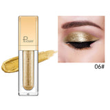 Pudaier 18 Colors Shine Smoky Eyeshadow Waterproof Dimond Glitter Liquid Eyeshadow Women's Cosmetic Eyeshadow Eyeliner