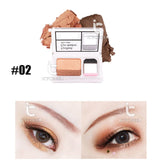 ICYCHEER Makeup Magazine Lazy Eyeshadow Stamp Holiday Edition Eye Shadow Double Color Shimmer Palette Long Lasting Natual Nude