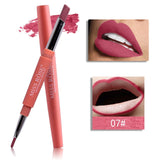 8 Color Double-end Lip Makeup Lipstick Pencil Waterproof Long Lasting Tint Sexy Red Lip Stick Beauty Matte Liner Pen Lipstick