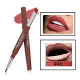 8 Color Double-end Lip Makeup Lipstick Pencil Waterproof Long Lasting Tint Sexy Red Lip Stick Beauty Matte Liner Pen Lipstick