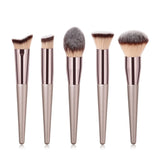 1PC Large Foundation Makeup Brushes Coffee Handle Very Soft Hair Blush Powder Make Up Brush Face Beauty Cosmetic Tools #273608