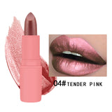 MK Waterproof Long Lasting Metallic Matte Lipstick 12 Colors Lips Makeup Cosmetics Shimmer Velvety Lipgloss Matte Lipstick Batom