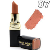 2018 New Matte Lipstick Lot Cosmetic Waterproof Long Lasting Pigment Velvet Miss Rose Brand Sexy Lip Matte Nude Lipstick Kits