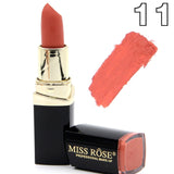 2018 New Matte Lipstick Lot Cosmetic Waterproof Long Lasting Pigment Velvet Miss Rose Brand Sexy Lip Matte Nude Lipstick Kits