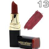 2018 New Matte Lipstick Lot Cosmetic Waterproof Long Lasting Pigment Velvet Miss Rose Brand Sexy Lip Matte Nude Lipstick Kits