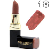 2018 New Matte Lipstick Lot Cosmetic Waterproof Long Lasting Pigment Velvet Miss Rose Brand Sexy Lip Matte Nude Lipstick Kits