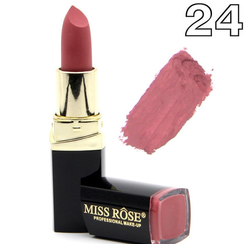 2018 New Matte Lipstick Lot Cosmetic Waterproof Long Lasting Pigment Velvet Miss Rose Brand Sexy Lip Matte Nude Lipstick Kits