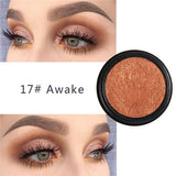 PHOERA Makeup Glitter Eyeshadow Pallete Pigment Shimmer Powder Makeup Water-Resistant Maquillaje Random Color Brush TSLM1