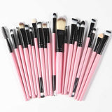 ROSALIND 20Pcs Professional Makeup Brushes Set Powder Foundation Eyeshadow Make Up Brushes Cosmetics Soft Synthetic Hair