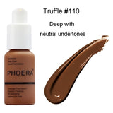 PHOERA New 30ml Matte Oil Control Concealer Liquid Foundation pallet shadows makeup pallete far paleti novo sombras Skin care