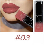 PUDAIER Waterproof Nude Matte Velvet Glossy Lip Gloss Lipstick Lip Balm Sexy Red Lip Tint 21 Colors Women Fashion Makeup Gift