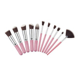 10 Pcs Silver/Golden Makeup Brushes Set Cosmetics Foundation Blending Blush Makeup Tool Powder Eyeshadow Cosmetic Set