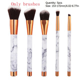 10pcs Marble Patten Makeup Brush for Cosmetic Powder Foundation Eyeshadow Lip Make up Brushes Set Beauty Tool maquiagem