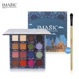 IMAGIC New Arrival Charming Eyeshadow 16 Color Palette Make up Palette Matte Shimmer  Pigmented Eye Shadow Powder