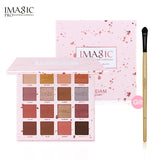 IMAGIC New Arrival Charming Eyeshadow 16 Color Palette Make up Palette Matte Shimmer  Pigmented Eye Shadow Powder