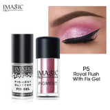 IMAGIC New Arrival Glitter Eyeshadow Metallic Loose Powder Waterproof Shimmer Pigments Colors Eye Shadow Makeup Cosmetics