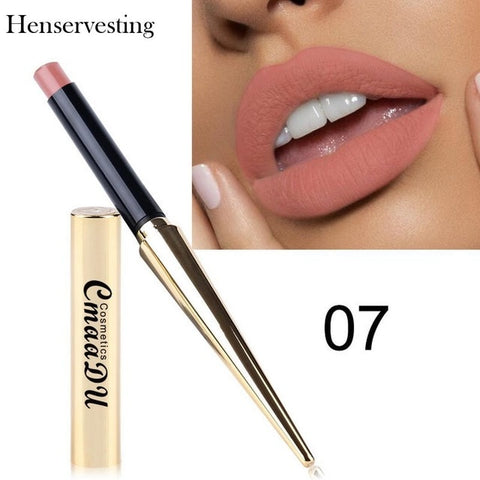 8 colors Matte Lipstick Sexy Nonstick Cup Long Lasting Waterproof Makeup Lipstick Silky Texture Durable Make Up Beauty Cosmetic