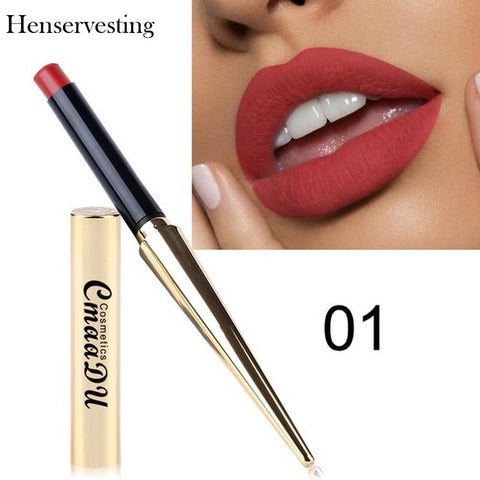 8 colors Matte Lipstick Sexy Nonstick Cup Long Lasting Waterproof Makeup Lipstick Silky Texture Durable Make Up Beauty Cosmetic