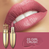 UCANBE Brand Crown Velvet Matte Lipstick Makeup Golden 5 Color Nude Long Lasting Pigment Lips Stick Natural Cosmetic Lip Rouge